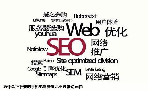 为什么下下来的手机电影会显示不合法动画档