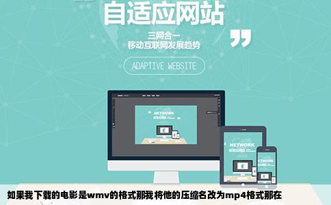 如果我下载的电影是wmv的格式那我将他的压缩名改为mp4格式那在
