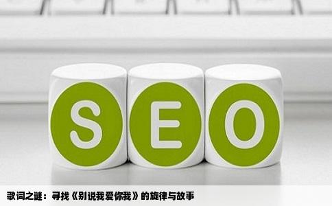 歌词之谜：寻找《别说我爱你我》的旋律与故事