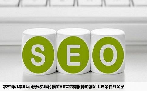 求推荐几本BL小说兄弟现代搞笑HE完结有很棒的满足上述条件的父子