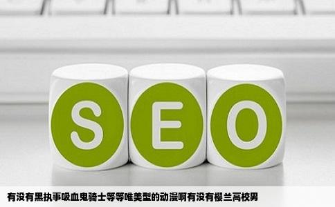 有没有黑执事吸血鬼骑士等等唯美型的动漫啊有没有樱兰高校男