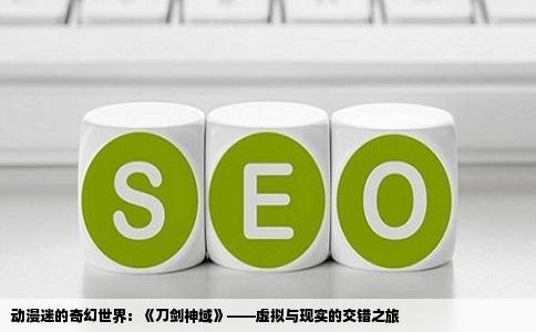 动漫迷的奇幻世界：《刀剑神域》——虚拟与现实的交错之旅