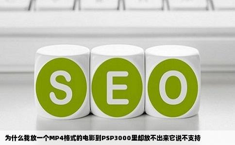 为什么我放一个MP4格式的电影到PSP3000里却放不出来它说不支持