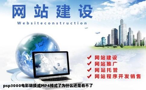 psp3000电影转换成MP4格式了为什么还是看不了