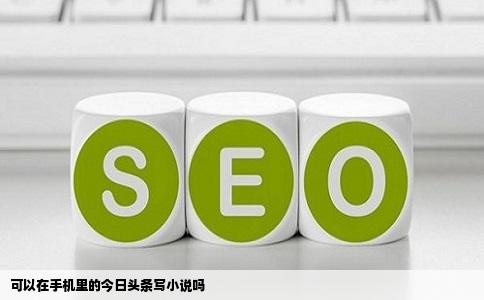 可以在手机里的今日头条写小说吗