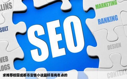 求推荐校园或都市言情小说最好是有名点的