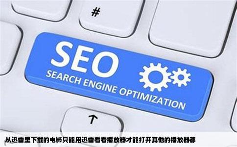 从迅雷里下载的电影只能用迅雷看看播放器才能打开其他的播放器都
