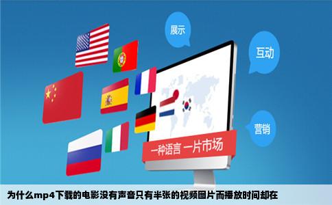 为什么mp4下载的电影没有声音只有半张的视频图片而播放时间却在