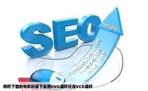 想把下载的电影刻录下来用DVD盘好还是VCD盘好