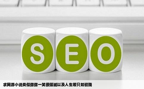 求网游小说类似微微一笑很倾城以及人生若只如初贱