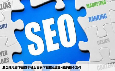怎么把电影下载都手机上面看下载在G盘或H盘的那个文件