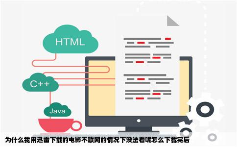 为什么我用迅雷下载的电影不联网的情况下没法看呢怎么下载完后