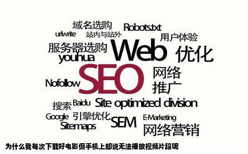 为什么我每次下载好电影但手机上却说无法播放视频片段呢