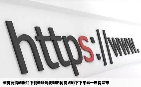 谁有高清动漫的下载地址啊我想把柯南火影下下来看一定得是带