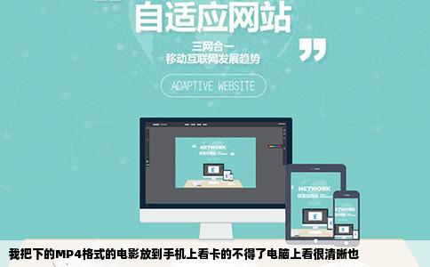 我把下的MP4格式的电影放到手机上看卡的不得了电脑上看很清晰也