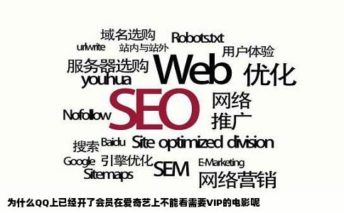 为什么QQ上已经开了会员在爱奇艺上不能看需要VIP的电影呢