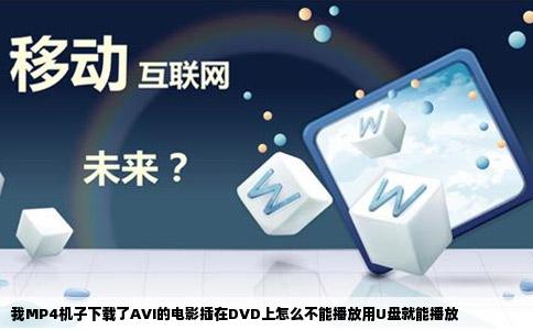 我MP4机子下载了AVI的电影插在DVD上怎么不能播放用U盘就能播放