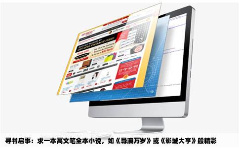 寻书启事：求一本高文笔全本小说，如《导演万岁》或《影城大亨》般精彩