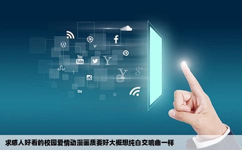 求感人好看的校园爱情动漫画质要好大概想纯白交响曲一样