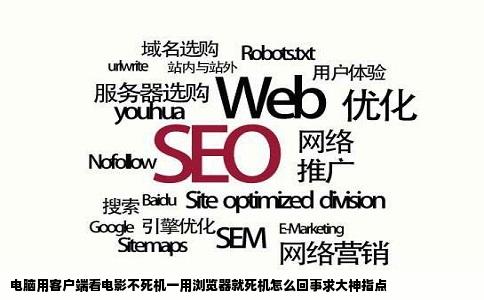 电脑用客户端看电影不   机一用浏览器就   机怎么回事求大神指点