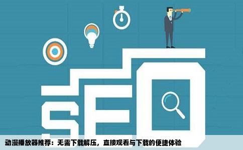 动漫播放器推荐：无需下载解压，直接观看与下载的便捷体验