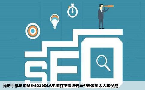 我的手机是诺基亚5230想从电脑存电影进去看但是容量太大转换成