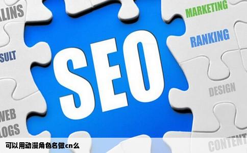 可以用动漫角色名做cn么