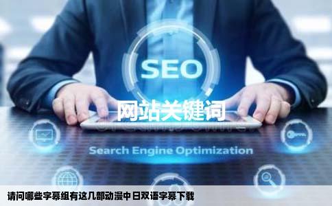 请问哪些字幕组有这几部动漫中日双语字幕下载