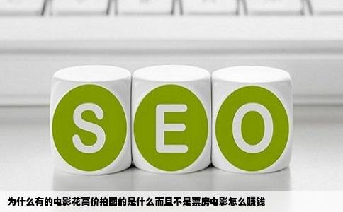 为什么有的电影花高价拍图的是什么而且不是票房电影怎么赚钱