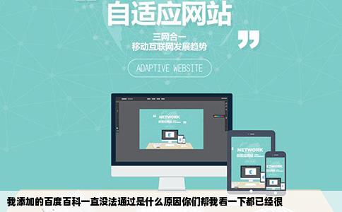 我添加的百度百科一直没法通过是什么原因你们帮我看一下都已经很