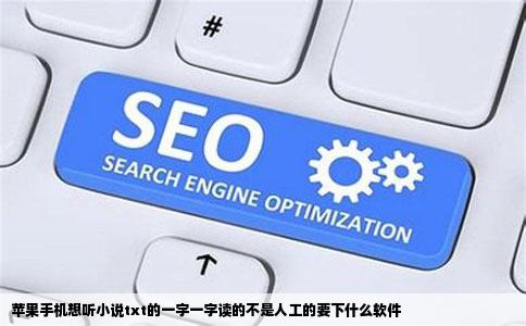 苹果手机想听小说txt的一字一字读的不是人工的要下什么软件